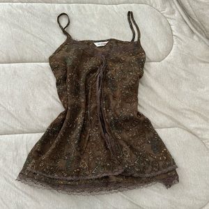 COPY - Y2K brown top